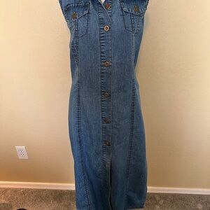 Indulge Blue Denim Shirt Dress